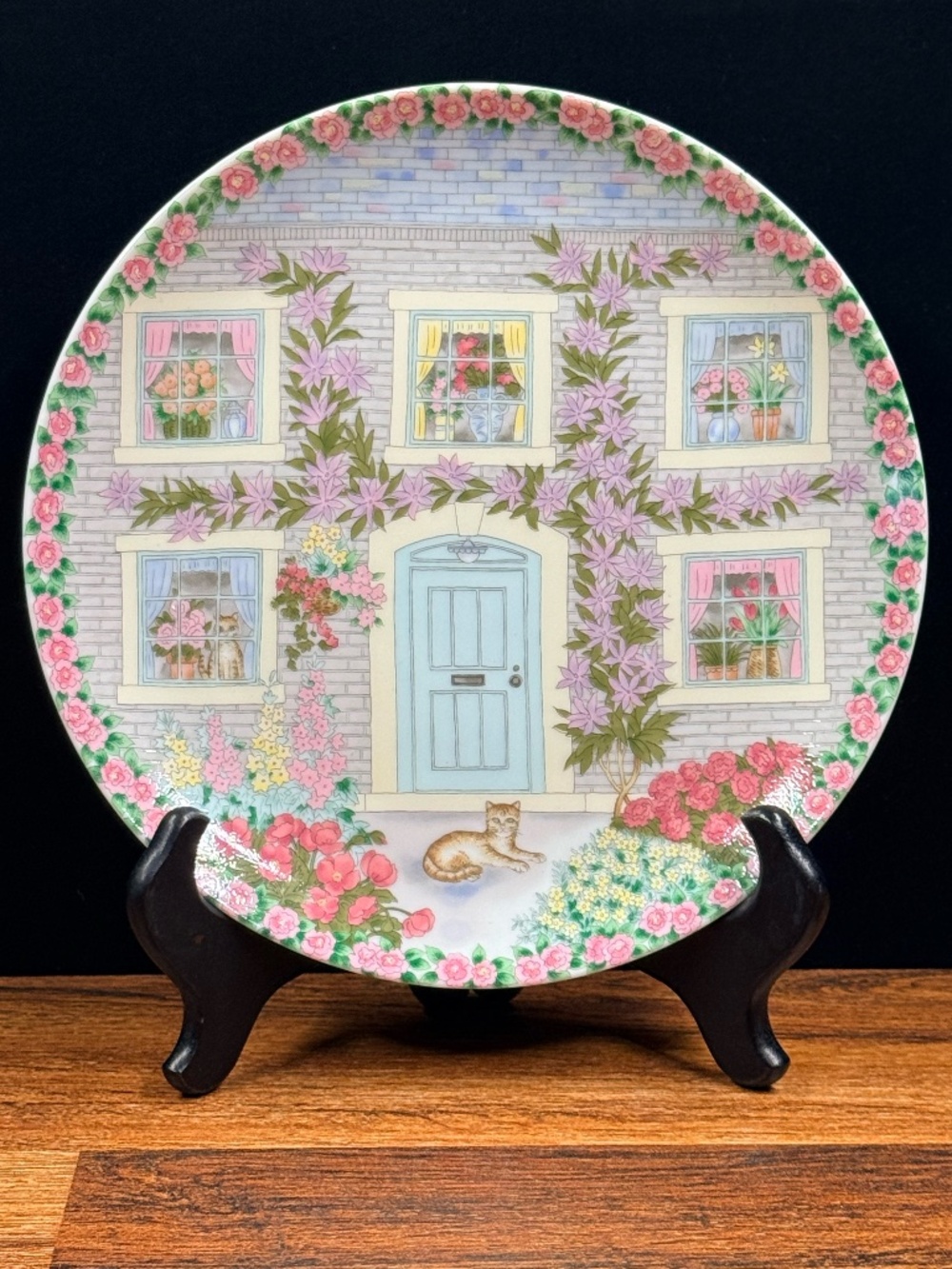 ALBERT KESSLER & CO Collector Cat House Collector Plate